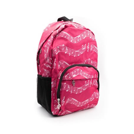 Zaino con pentagrammi (Colore Fucsia) paradisesound strumenti musicali on line