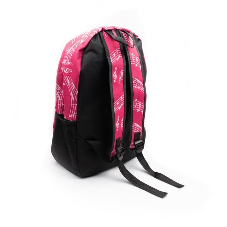 Zaino con pentagrammi (Colore Fucsia) paradisesound strumenti musicali on line