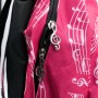 Zaino con pentagrammi (colore fucsia)-paradisesound.it