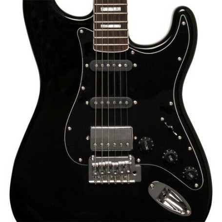 Chitarra Elettrica Stagg Style Strato hss Black paradisesound strumenti musicali on line