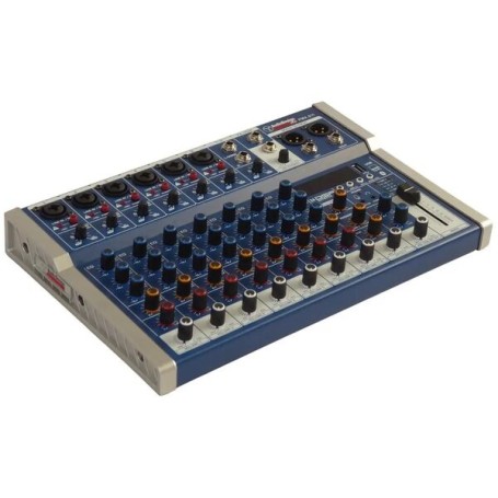 Audio design pmx.611 mixer professionale 6+1+1 canali usb/bt 24 effetti paradisesound strumenti musicali on line