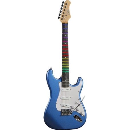 Chitarra Elettrica Eko S-300 Metallic Blue Con Visual Note paradisesound strumenti musicali on line