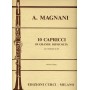 A. MAGNANI 10 Capricci Clarinetto paradisesound strumenti musicali on line