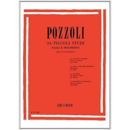 Pozzoli - 24 piccoli studi facili e progressivi paradisesound strumenti musicali on line
