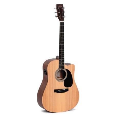 Chitarra Acustica Sigma Sig-dmc-ste Cutaway Elettrificata paradisesound strumenti musicali on line