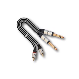 Cavo adattatore x-pro - 2 rca m / 2 jack 6,3 m mono - 3 m paradisesound strumenti musicali on line