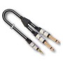 Cavo Adattatore Audio Design Jack 3,5 Mm Stereo / 2 Jack 6,3 Mm Mono X-Pro 6 Metri-paradisesound.it